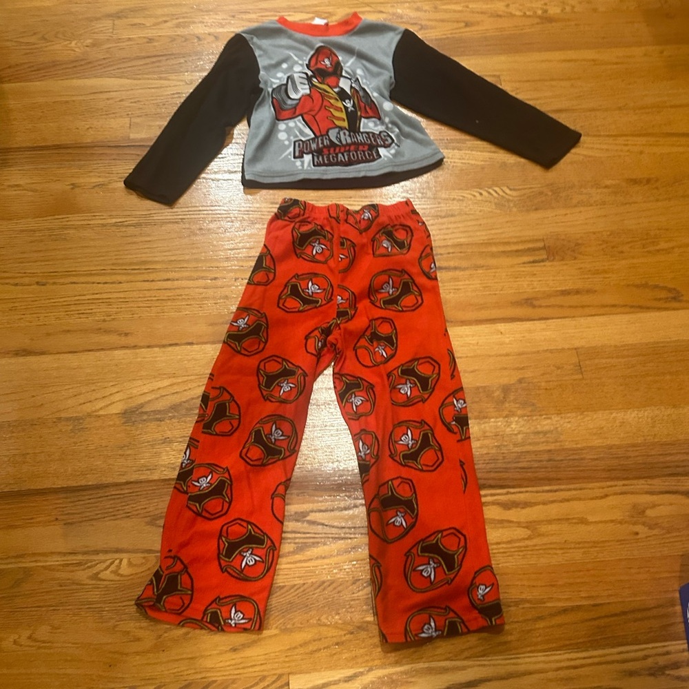 Power Rangers Pajama Set- Size 10 - Picture 2 of 5